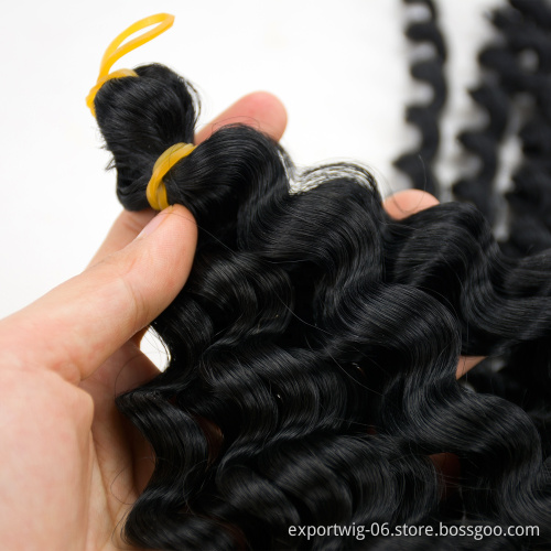 14inch Long Passion Twist Crochet Hair Extensions Synthetic Water Wave Braiding Hair Crochet Braids Golden Beauty